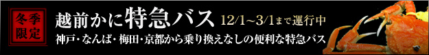 越前がに特急バス
